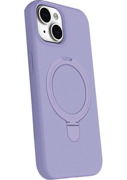Msa-Shop Newface Apple Iphone 15 Plus Regal Magsafe Standlı Kapak - Lila fiyatları