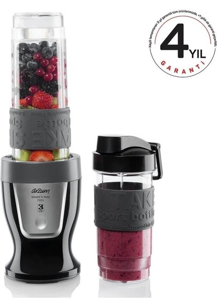 300W Kişisel Blender, Bpa Içermez, Şık Siyah Renk, Pratik ve Kullanışlı