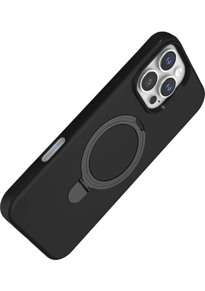 Msa-Shop Newface Apple Iphone 16 Pro Max Regal Magsafe Standlı Kapak - Siyah modelleri