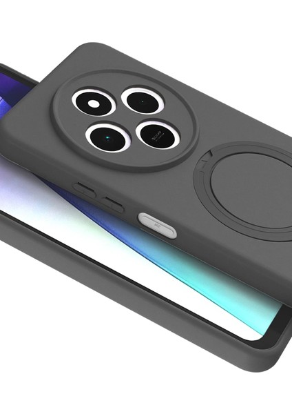 Msa-Shop Newface Xiaomi Redmi 14C Regal Magsafe Standlı Kapak - Titan Gri modelleri