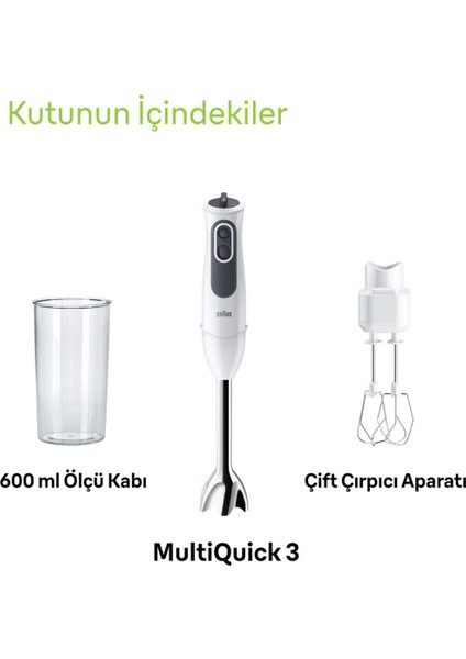 El Blender MQ3105WH, Çok Fonksiyonlu ve Kullanışlı, Beyaz Renkli fırsatları
