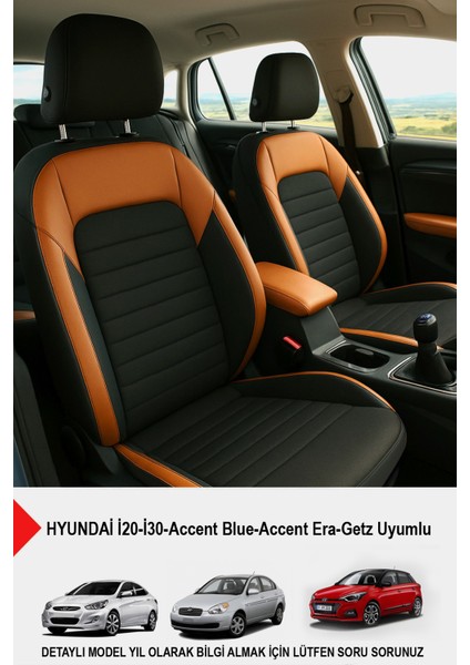Mocha Taytüyü Oto Koltuk Kılıfı (Hyundai I20-I30-ACCENT Blue-Era-Getz Uyumlu)