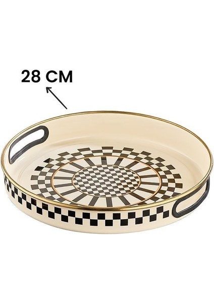 Prime Cream Emaye Bitki Çayı Demliği - Emaye Ayaklı Şekerlik ve Emaye Tepsi 28 cm indirimleri