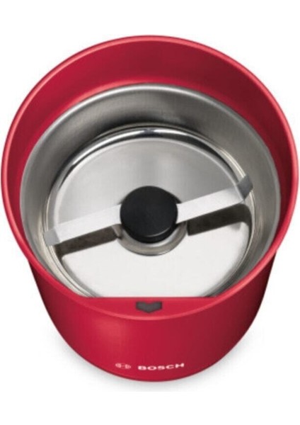 Kahve Değirmeni, Kırmızı Renk, TSM6A014R, Pratik Kullanım, Şık Tasarım