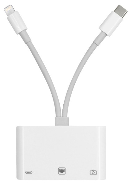 ZR814 Lightning Type-C Ethernet Camera Adaptör