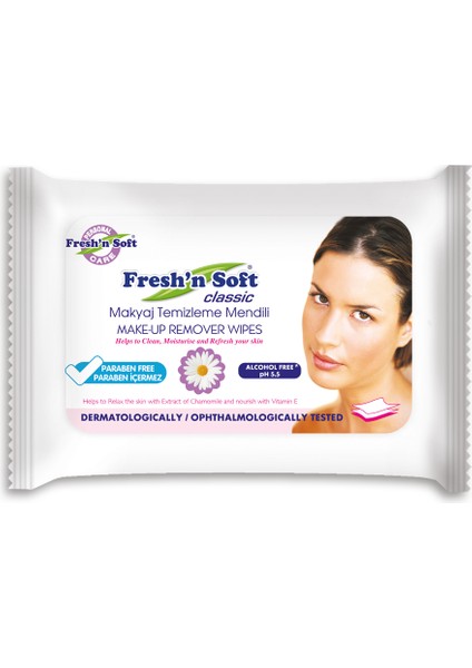 Freshn Soft Makyaj Temizleme Mendili + Oje Çıkarıcı Asetonsuz 200 ml + Kulak Temizleme Çubuğu 200'LÜ modelleri