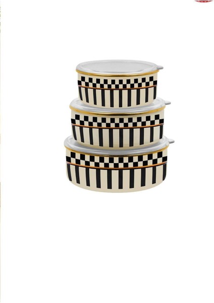 Prime Cream 3’lü Emaye Saklama Kabı ve Emaye Servis Tepsisi 28 cm indirimleri