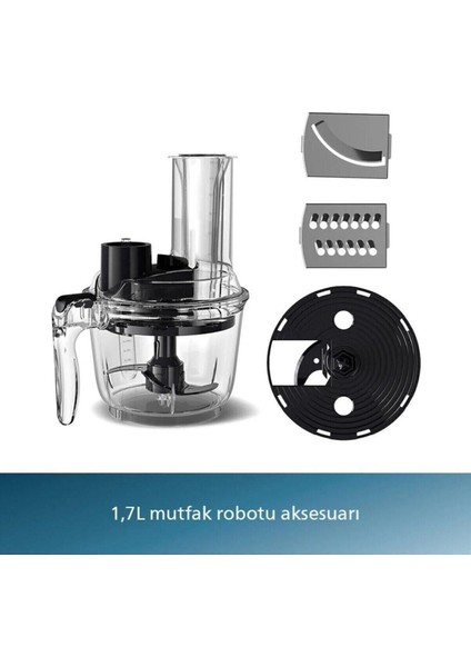 1200W Çok Fonksiyonlu Mutfak Seti, Blender, Doğrayıcı ve Çırpıcı Siyah indirimleri