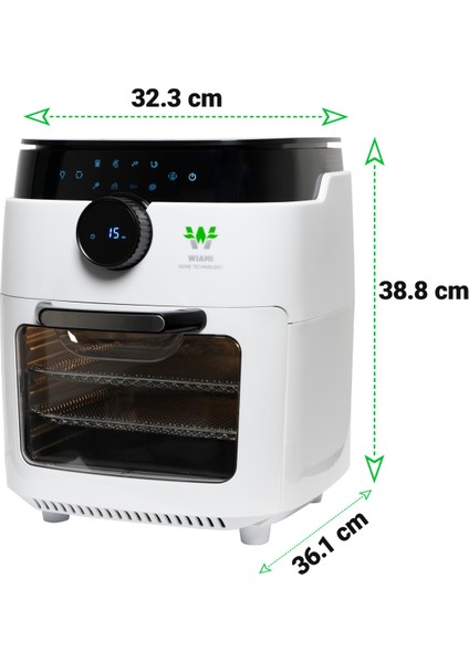 12 Litre Beyaz Akıllı Fritöz, Hızlı ve Sağlıklı Yemekler Için Mükemmel Tercih fırsatları