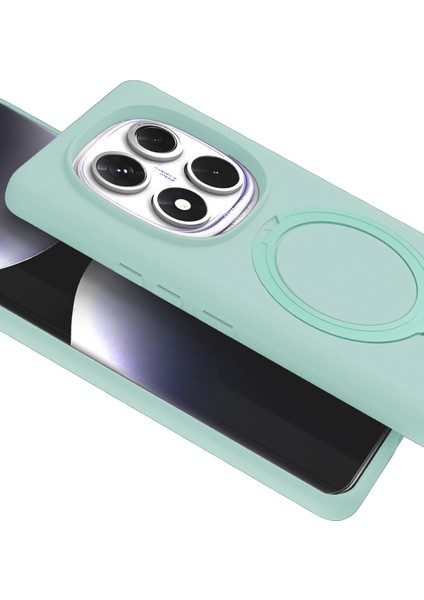 Msa-Shop Newface Xiaomi Redmi Note 14 Pro 5g Regal Magsafe Standlı Kapak - Su Yeşili fiyatları