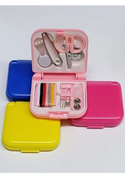 Renkli Mini Dikiş Seti, Pratik ve Taşınabilir Seyahat Dikiş Kiti