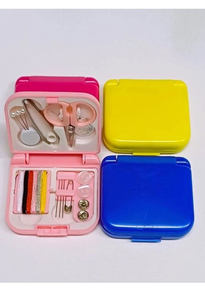 Renkli Mini Dikiş Seti, Pratik ve Taşınabilir Seyahat Dikiş Kiti modelleri