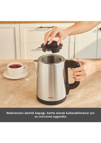 Pratik ve Şık Gri Çay Makinesi, Kolay Kullanım ve Modern Tasarım fırsatları