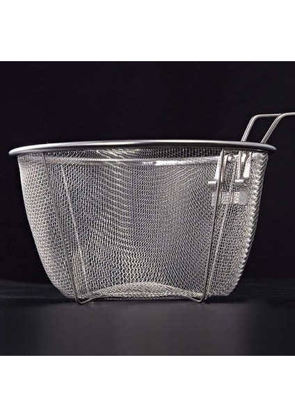 Paslanmaz Çelik Patates Kızartma Süzgeci, Gri, Dayanıklı ve Pratik Kullanım indirimleri