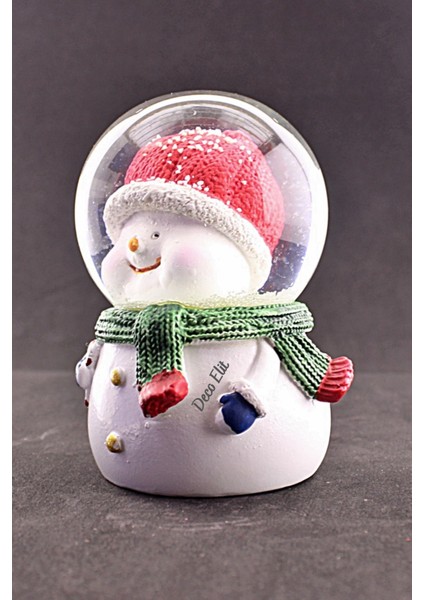 Yılbaşı 2023 Noel Kardan Adam Orta Boy Işıklı Kar Küresi 9 cm modelleri