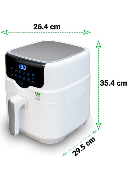 4.5 Litre Beyaz Akıllı Fritöz, Hızlı ve Sağlıklı Pişirme Seçeneği fiyatları