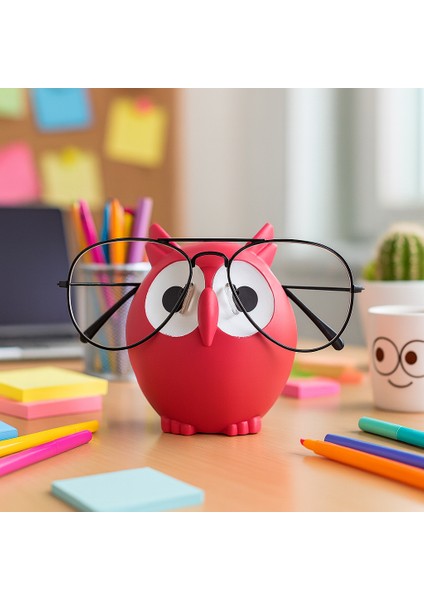 Baykuş Gözlük Standı – Masaüstü Organizer Dekoratif Gözlük Tutucu fırsatları