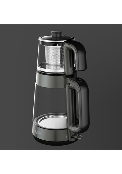 Gri LED Işıklı Cam Kettle Çay ve Su Isıtıcı, Şık ve Kullanışlı Tasarım fırsatları
