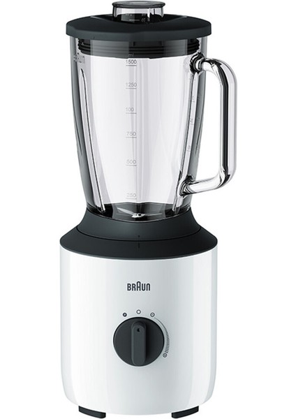800 W Güçlü Cam Sürahi Blender, Beyaz, Hızlı ve Pratik Smoothie Hazırlama Aracı