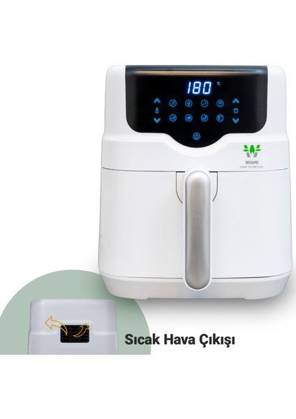 4.5 Litre Akıllı Beyaz Fritöz, Sağlıklı ve Hızlı Pişirme Keyfi indirimleri