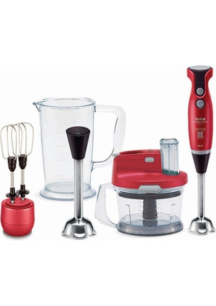 Kırmızı 1000W Çok Fonksiyonlu Güçlü Blender Seti