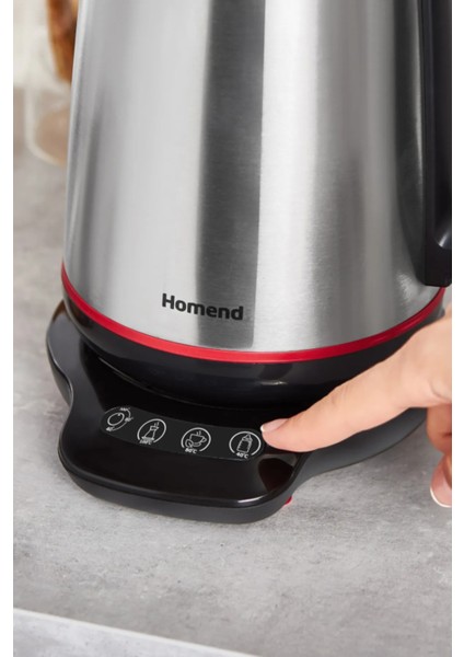 Şık Siyah Dokunmatik Çelik Çay ve Mama Makinesi 1708H modelleri