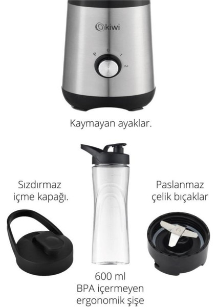 Paslanmaz Çelik Sporcu Blender KSB-2240, Dayanıklı ve Şık Tasarım fiyatları