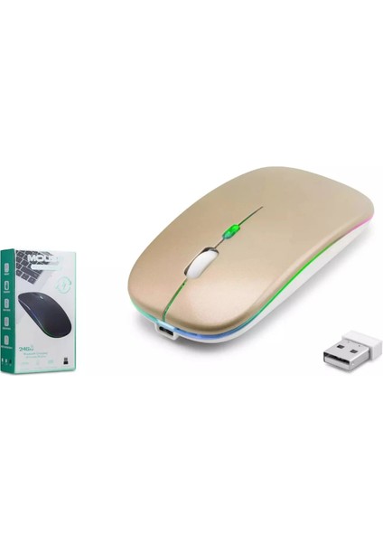 ZR215 CBA100 Rgb Gold Şarjlı Mouse