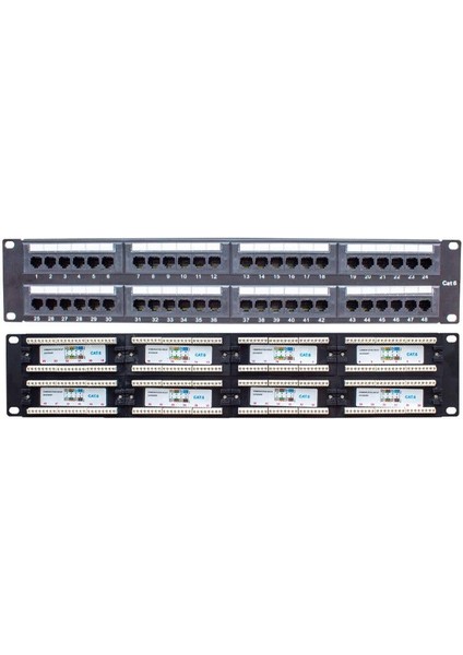 PM-18501 48 Port Utp Cat6 Patch Panel