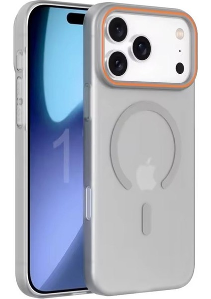 Iphone 17 Pro Kılıf Sert Mika Magsafe Şarj Özellikli + Ekran Koruyucu