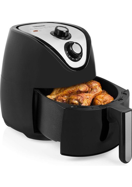 Çok Fonksiyonlu 1500W Airfryer, 4,5 Lt, Siyah, Hızlı ve Pratik Pişirme Keyfi indirimleri