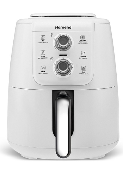 4 Litre Airfırın 2510H Krem Silver, Sağlıklı ve Pratik Pişirme Cihazı
