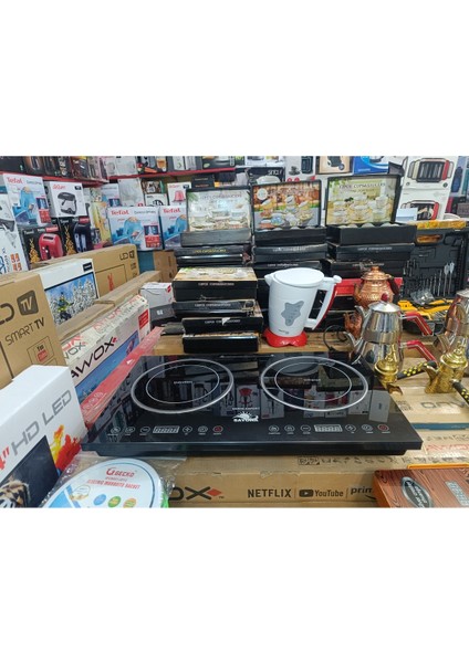 Mega Boy Elektrikli Lazer Ocak 3000&2600 W Siyah, Çok Gözlü, Güçlü ve Kullanışlı fiyatları