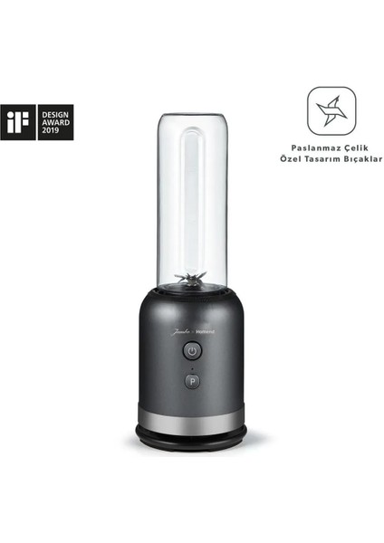 Antrasit Renkli Smoothie Blender, Güçlü ve Şık Tasarım