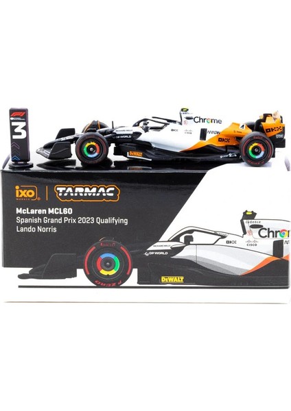 Tarmac Works x Ixo Models 1/64 Mclaren MCL60 Spanish Grand Prix 2023 Qualifying#4 Lando Norris fiyatları