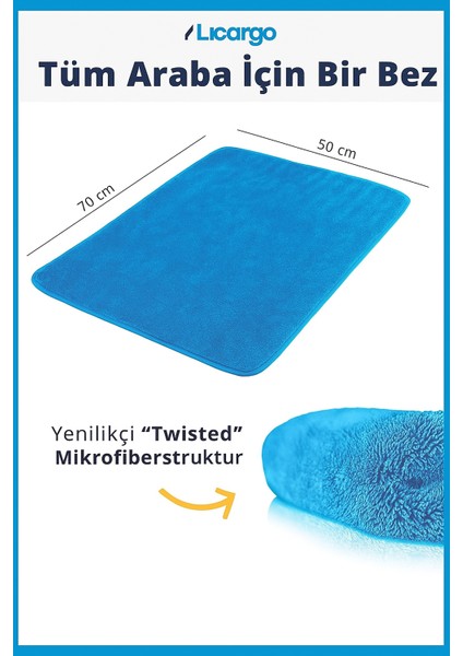 70-50 cm Oto Kurulama Bezi Araç Bez ve Sünger Mikrofiber Temizleme Yıkama Cam Araba Kurulama Temizlik Silme Bezleri Havlusu Gri ve Mavi indirimleri