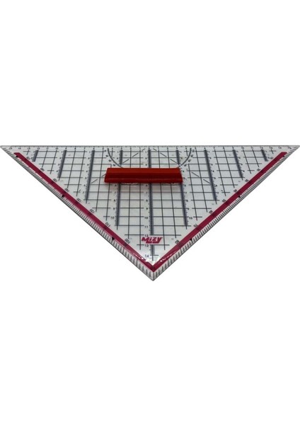 Kahverengi 32 cm Üçgen Cetvel, Gemici ve Tekstil Tasarımı Için Ideal