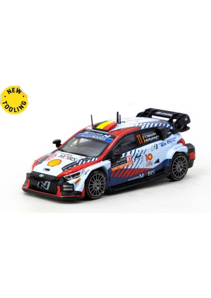 Tarmac Works x Ixo Models 1/64 Hyundai I20 N Rally1 Hybrid Rallye Monte-Carlo 2024 Winner #11