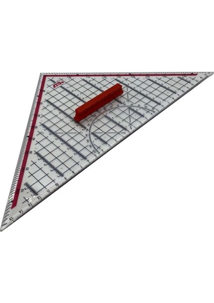 Kahverengi 32 cm Üçgen Cetvel, Gemici ve Tekstil Tasarımı Için Ideal modelleri