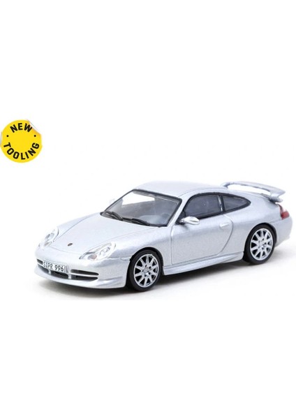 Tarmac Works x Ixo Models 1/64 Porsche 911 Gt3 (Type 996) Silver