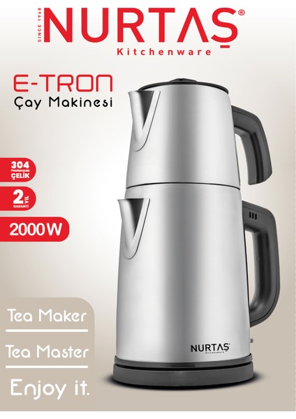 Gri Elektrikli Çay Makinesi, Hızlı ve Pratik Demleme Özelliği indirimleri
