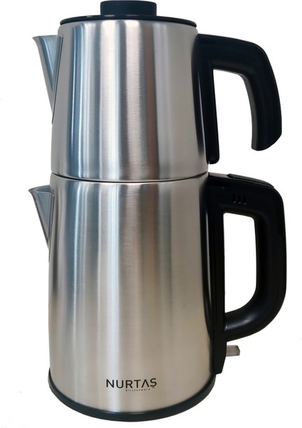 Gri Elektrikli Çay Makinesi, Hızlı ve Pratik Demleme Özelliği