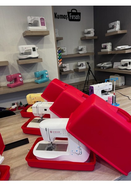 Kırmızı Singer 622 Dikiş Makinası Çantası, Şık ve Kullanışlı Tasarım fiyatları