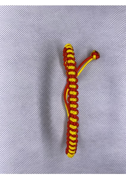 Sarı Kırmızı Ince Paracord Bileklik modelleri