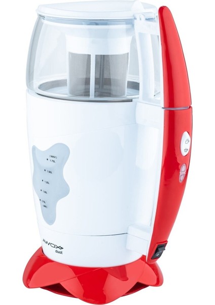 Kırmızı Renkli Çay Makinesi, Hızlı ve Kolay Demleme Için Mükemmel Seçim