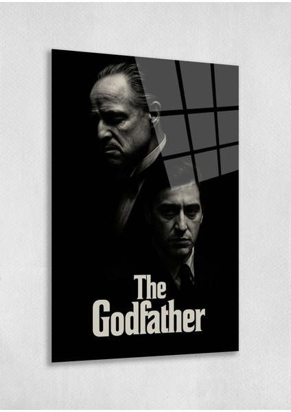 The Godfather Cam Tablo – Efsane Film Tasarımı, Siyah Beyaz 4mm Temperli Cam, Erkek Odası ve Ofis Için Duvar Süsü fiyatları
