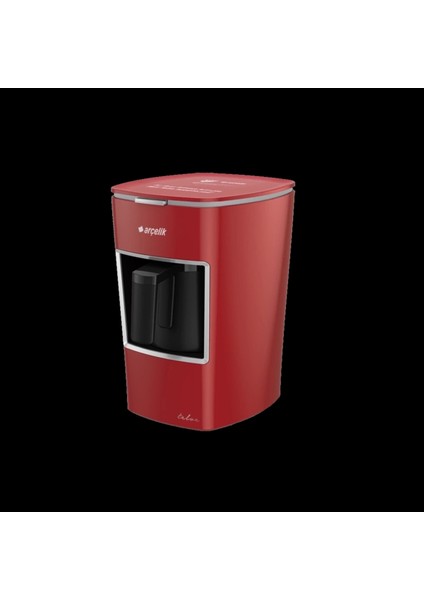 K 3300 Tff Türk Kahve Makinesi, Kırmızı Renkli ve Şık Tasarımıyla Hazır.