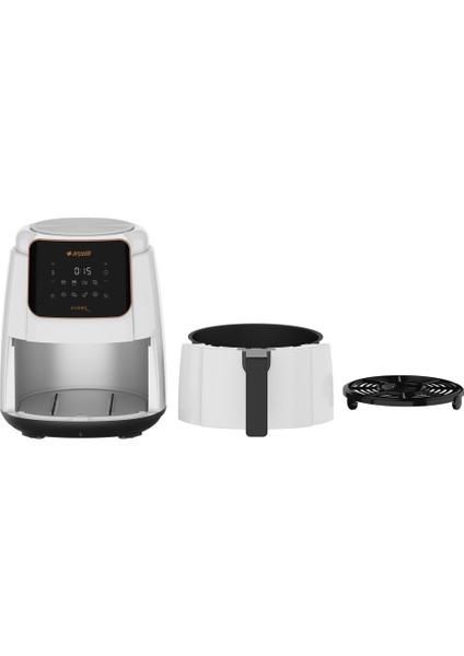 Beyaz Az Yağlı Fritöz, Pratik ve Sağlıklı Lezzetler Için Mükemmel Seçim indirimleri