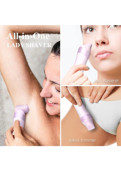 Kadın Tıraş Makinesi, LED Işıklı, Elektrikli, Pembe, Rahat Kullanım fiyatları