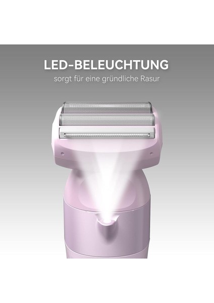 Kadın Tıraş Makinesi, LED Işıklı, Elektrikli, Pembe, Rahat Kullanım fırsatları